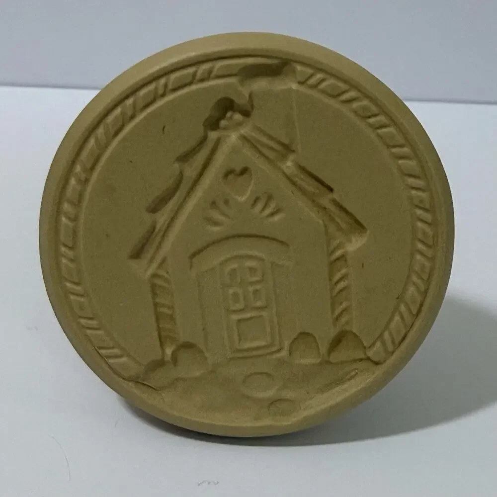 Vintage 1997 Brown Bag Cookie Art Gingerbread House No 29 Mold Stamp Sample